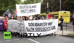 Allemagne : marche de solidarité avec les réfugiés à Cologne