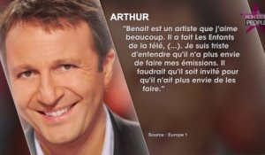Arthur réagit enfin aux propos chocs de Benoit Poelvoorde : "Je suis triste d’entendre ça"