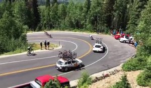 Un cycliste percute une voiture pendant le Tour de l'Utah