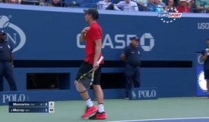 L'amorti de Mannarino face à Murray (US Open 2015)