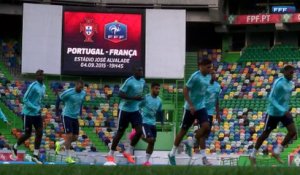Dernier entrainement des Bleus au Portugal