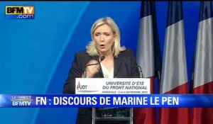 Marine Le Pen: "Il vaut mieux être clandestin que Français en France"