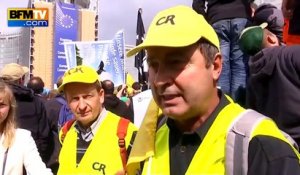 Les agriculteurs en colère à Bruxelles