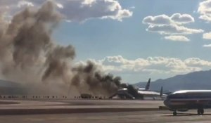 Un avion de British Airways en feu à l'aéroport de Las Vegas