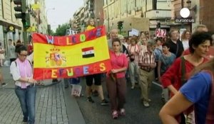 Des dizaines de milliers de manifestants mobilisés en Europe pour dire "bienvenue" aux réfugiés