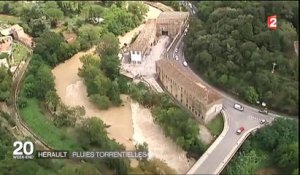Intempéries dans l'Hérault : Lodève sous les eaux