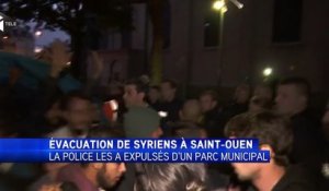 La police évacue des Syriens à Saint-Ouen