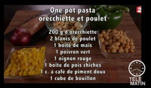 Gourmand - One pot pasta Orecchiette et poulet façon risotto - 2015/09/16