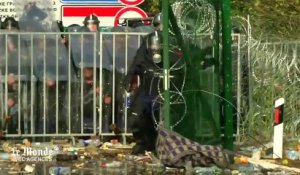 La police hongroise utilise des canons à eau contre les migrants