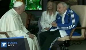 A Cuba, le pape François rencontre Fidel Castro