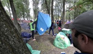 Les migrants du Parc Maximilien, Bruxelles