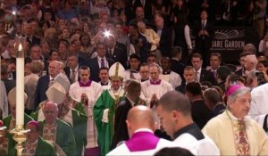 La messe du pape François au Madison Square Garden à New York, le 25 septembre 2015