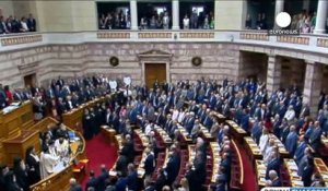 Grèce : cérémonie d'investiture du nouveau parlement