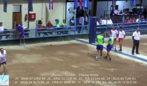Huitièmes de finale double, Sport Boules, Mondial Seniors, Rijeka 2015