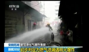 Explosion au gaz dans un restaurant en Chine : 17 morts