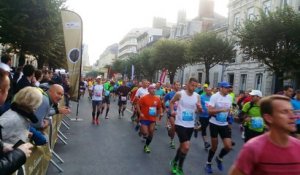 Départ du semi-marathon et du marathon Run in Reims 2015