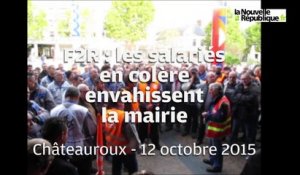 VIDEO. F2R : les salariés envahissent la mairie de Châteauroux