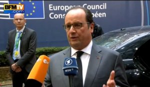 Hollande: "La France a pris une part très modeste" dans l'accueil des réfugiés