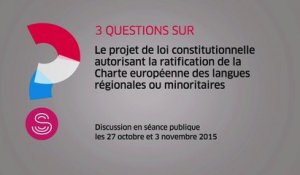 [Questions sur] Le projet de loi relatif à la Charte européenne des langues régionales
