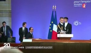 Conférence sociale : François Hollande lance un avertissement à la CGT