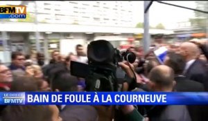 Accueil mitigé de François Hollande à La Courneuve lors d'un bain de foule