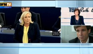 DPDA: "pas content", David Pujadas "regrette la décision" de Marine Le Pen