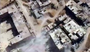 La guerre en Syrie filmée par un drone russe