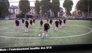 L'entraînement spectaculaire des jeunes d'un club de foot français