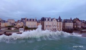 Les Grandes Marées filmées par le drone d'EASY RIDE-Saint-Malo-Bretagne