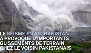 Une vidéo amateur montre un important glissement de terrain causé par le séisme en Afghanistan