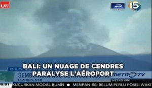 Bali: Un nuage de cendres paralyse l'aéroport