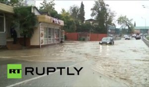 La ville russe de Sotchi sous les eaux
