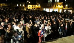 Après les attentats: rassemblement citoyen à Bruay-La Buissière