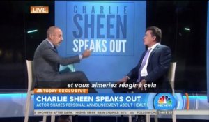 Charlie Sheen révèle à la télévision qu'il est atteint du Sida