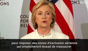 Clinton se démarque d'Obama dans la stratégie contre l'EI