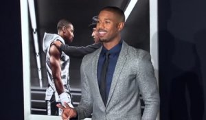 Michael B. Jordan et Sylvester Stallone à la première de Creed à Los Angeles