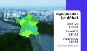 Le grand débat des Régionales 2015 en Pays de la Loire (Bande-annonce)