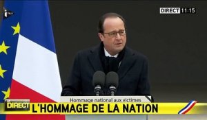 Hollande "la liberté ne demande pas à être vengée, mais à être servie"