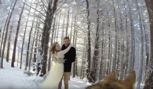 Un couple confie sa GoPro à son chien pour filmer son mariage