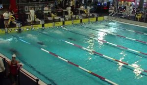 100m dos dames finale - Open des Alpes de natation