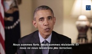 Obama: "Nous ne nous laisserons pas terroriser"