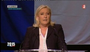 Régionales - Marine Le Pen : "Le FN est le premier parti de France"
