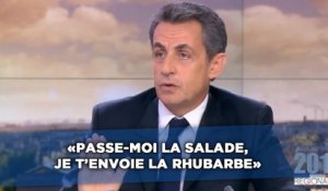 «Passe-moi la salade, je t'envoie la rhubarbe», Nicolas Sarkozy