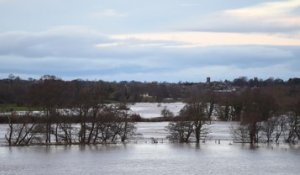 L'Angleterre inondée après le passage de la tempête Desmond
