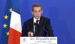 Nicolas Sarkozy : "Le refus de toute compromission avec les extrêmes a permis ces résultats"
