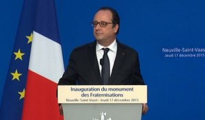 Discours lors de l'inauguration du monument des fraternisations à Neuville-Saint-Vaast