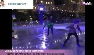 Exclu Vidéo : Les fils Beckham : Ils patinent comme des dingues !
