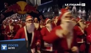 Belgique : une course de pères Noël à Ypres