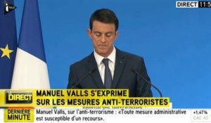 Manue Valls : "L’état d’urgence n’est pas un régime d’opacité".