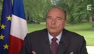 Chirac Dernière intervention